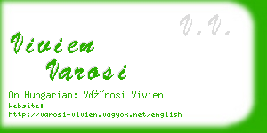 vivien varosi business card